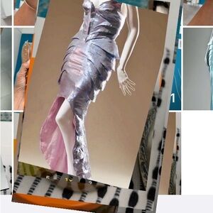 Vintage Thierry Mugler Metallic Evening Gown SOLD
